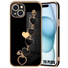 Coque - iPhone - 15 Plus - Antichoc - Anti-Rayure - Silicone Souple Noir