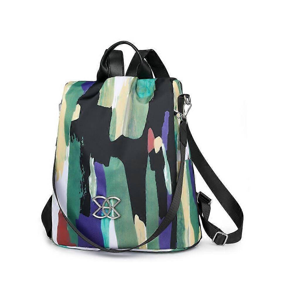 (Splash Ink) Subscrsidewa Anti-Theft Large Capacity Backpack, Travel Safe Backpack Anti Theft