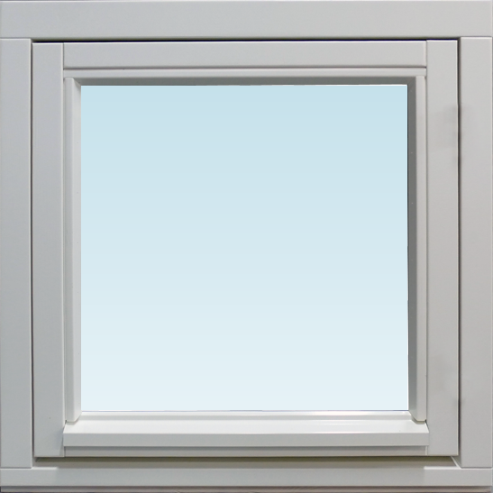 Dala Fönster DF sidohängt fönster utåtgående 580x580mm vänster 1-luft, insida trä utsida trä, 2-glas  (6x6)