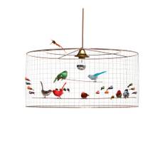 Challieres - Suspension Demi-Grande Voliere, Excl. Max 40W E27 - Pendellampor - Mathieu Challieres - Koppar