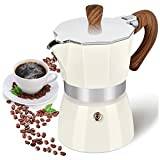 Retoteng Spishäll espressobryggare, 3 espressokopp mokakanna - 142 ml manuell kubansk kaffeperkolatormaskin premium aluminium moka italiensk espresso greca kaffebryggare bryggare perkolator
