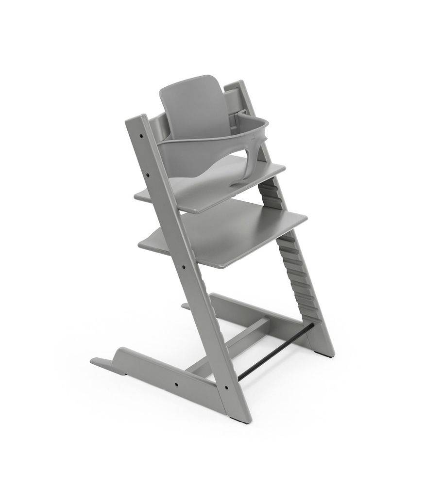 Stokke® Tripp Trapp Hochstuhl Storm Grey inkl. Babyset