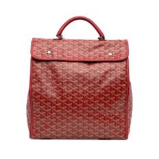 Goyard Vintage, Pre-owned, Dame, Rød, ONE SIZE, Uld, Pre-owned Stof rygsaekke