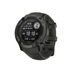 Garmin Instinct 2X Solar - 50 mm - fiberförstärkta polymerer - Ja smart klocka med band - handledsstorlek: 145-228 mm - monokrom - 64 MB - Bluetooth, ANT+ - 67 g  - mossgrön