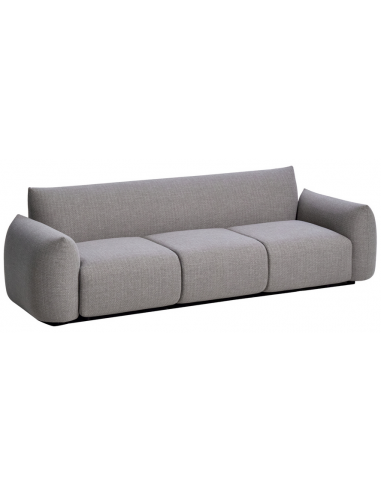 DAWSON Havesofa i olefin og aluminium B240 cm - Stengrå
