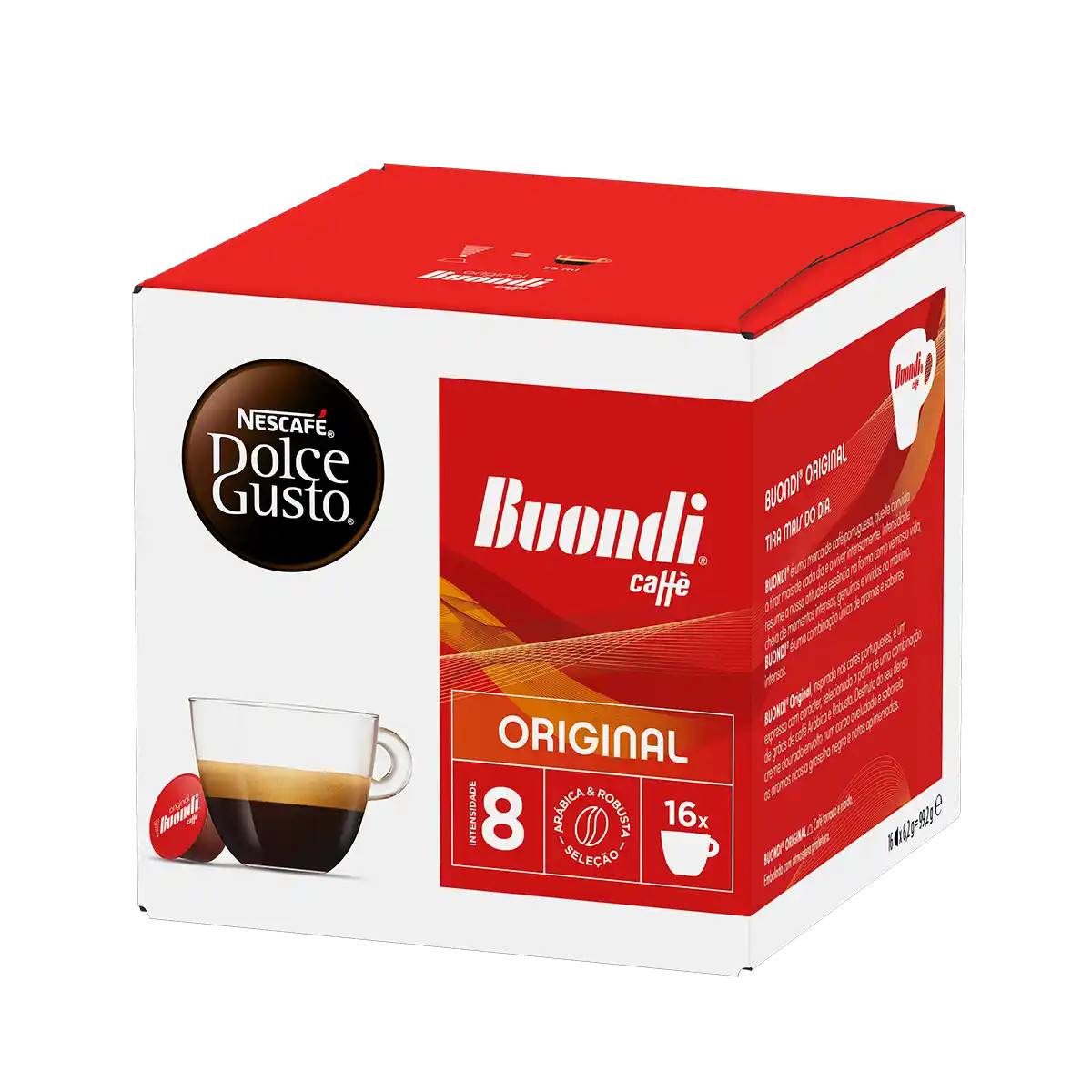 Nescafé | Buondi Original - 16 kapslar till Nescafé Dolce Gusto