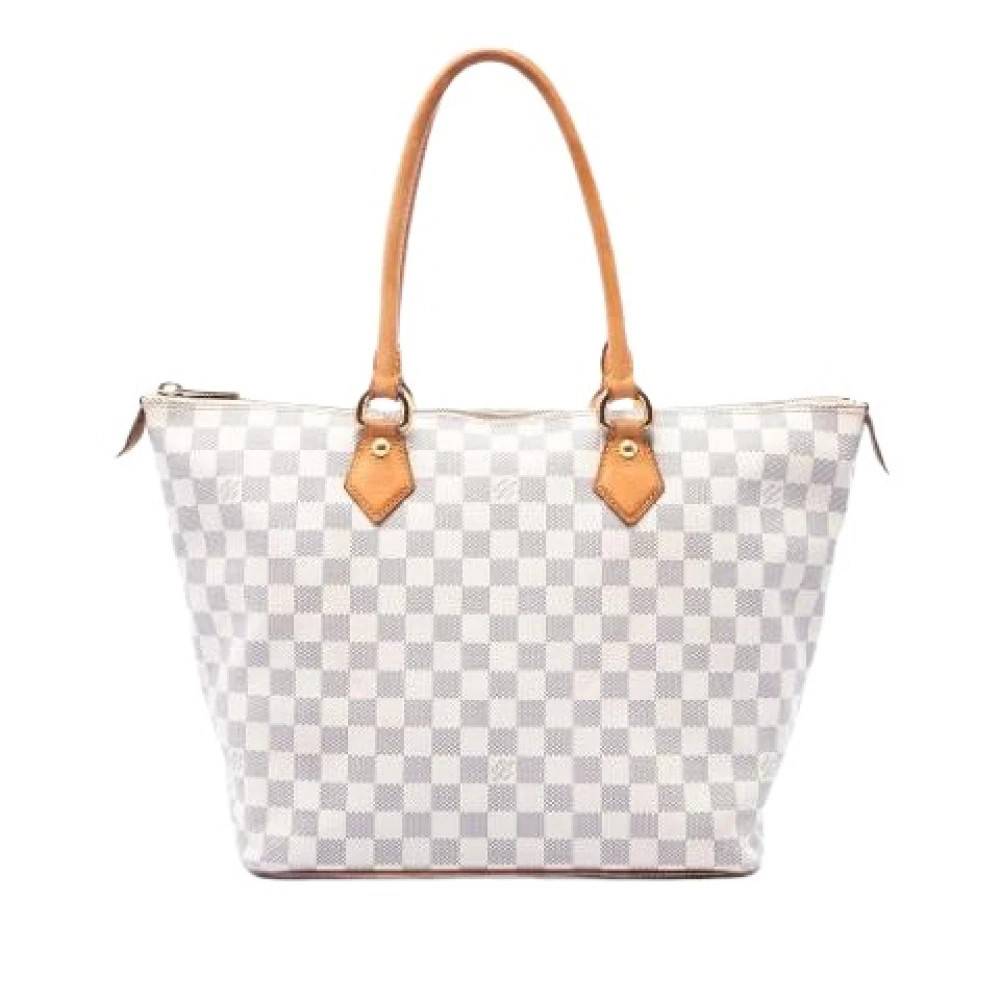 Louis Vuitton Vintage Pre-owned Saleya MM - Vintage - Dame - Hvid - ONE SIZE - Læder