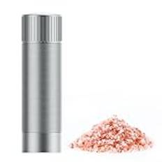 Luvan Saltkvarn i professionell kvalitet med unik malningskvarn, 12 justerbara grovhetsinställningar, blixtsnabb malningshastighet, kraftig manuell salt- och pepparkvarn i aluminium