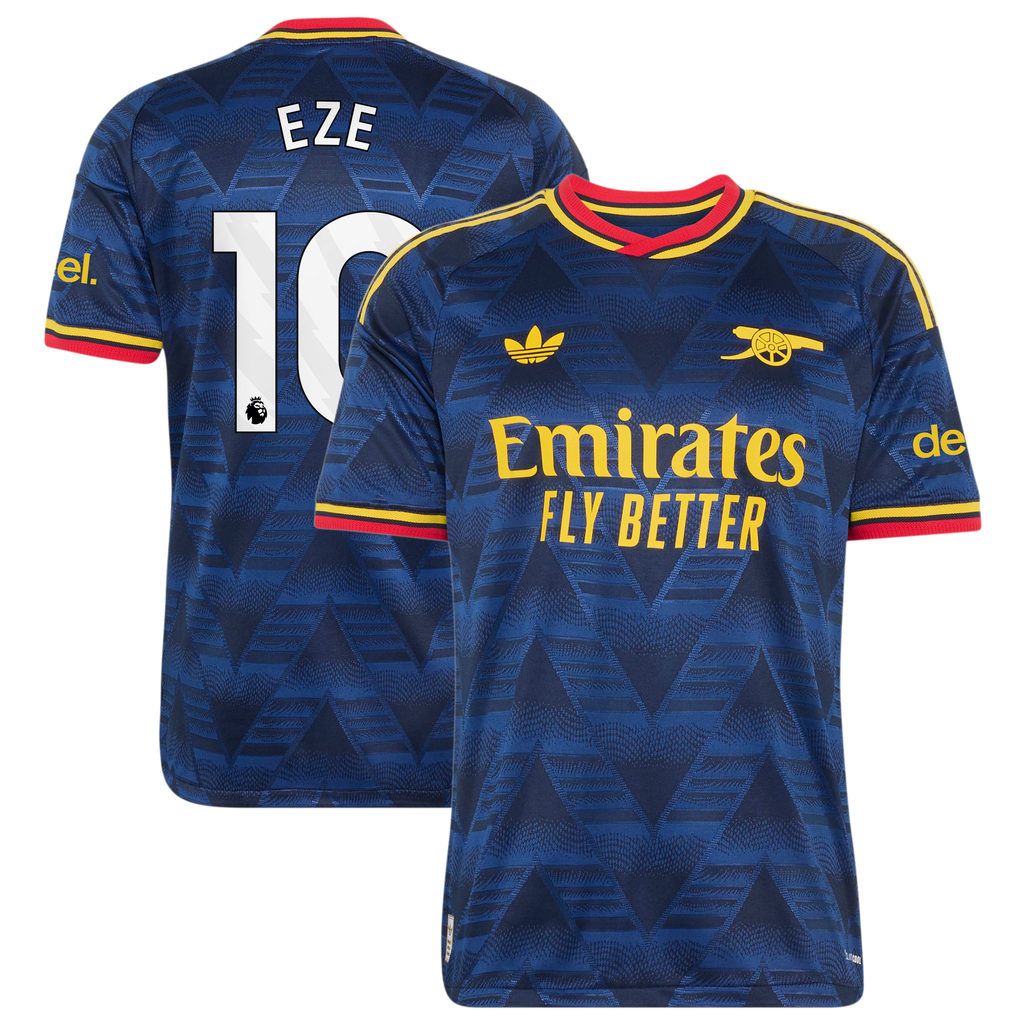 Arsenal adidas Away Authentic Shirt 2026-27 with Champions 26 printing