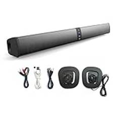 Swiixxer Soundbar PC Gamer Subwoofer Bluetooth-högtalare vikbar soundbar bärbar hemmabiodelare