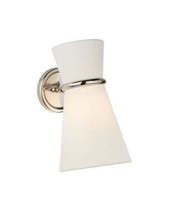 Visual Comfort Clarkson vägglampa nickel - Silver (H29.2cm x B17.8cm)