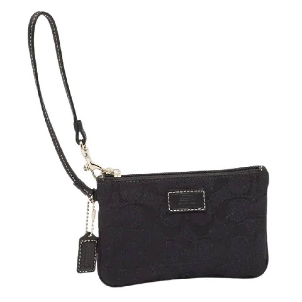 Coach Pre-owned Pre-owned Signature Canvas Clutch - Vintage - Dame - Sort - ONE SIZE - Læder