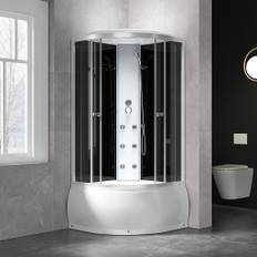 Lyxig duschkabin 90x90x215cm | Ryggmassage &amp badkar