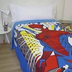 10XDIEZ Barnens tryckta sommartäcke - Lätt enkelsängöverkast (90 cm Master - Spiderman)