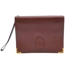 Cartier Vintage, Pre-owned, unisex, Rød, ONE SIZE, Tyl, Pre-owned Laeder clutches
