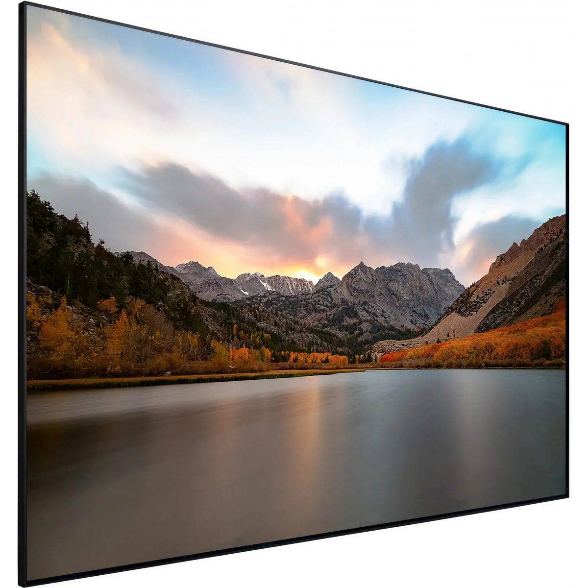 Lumene Movie Palace UHD 4K/8K Platinum ultratunn 270C - Fast projektionsskärm, 1.3