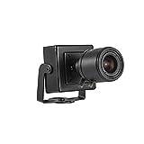 REVODATA HD 5MP POE IP minikamera, 6–22 mm manuell zoomobjektiv intern övervakning P2P fjärrvy CCTV Video POE IP-kamera H.265 rörelsedetektering (I712-2-P-HS)