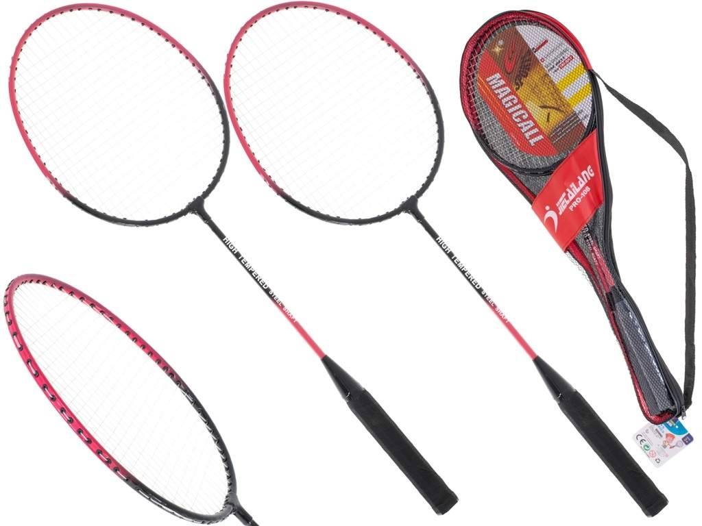 Badmintonset för Utomhuslek - 2 Racketar & Fodral