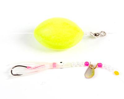 Flowing Luminous Selvlysene 2 Krogs Tungt Fladfiske Rig med Bom-100g
