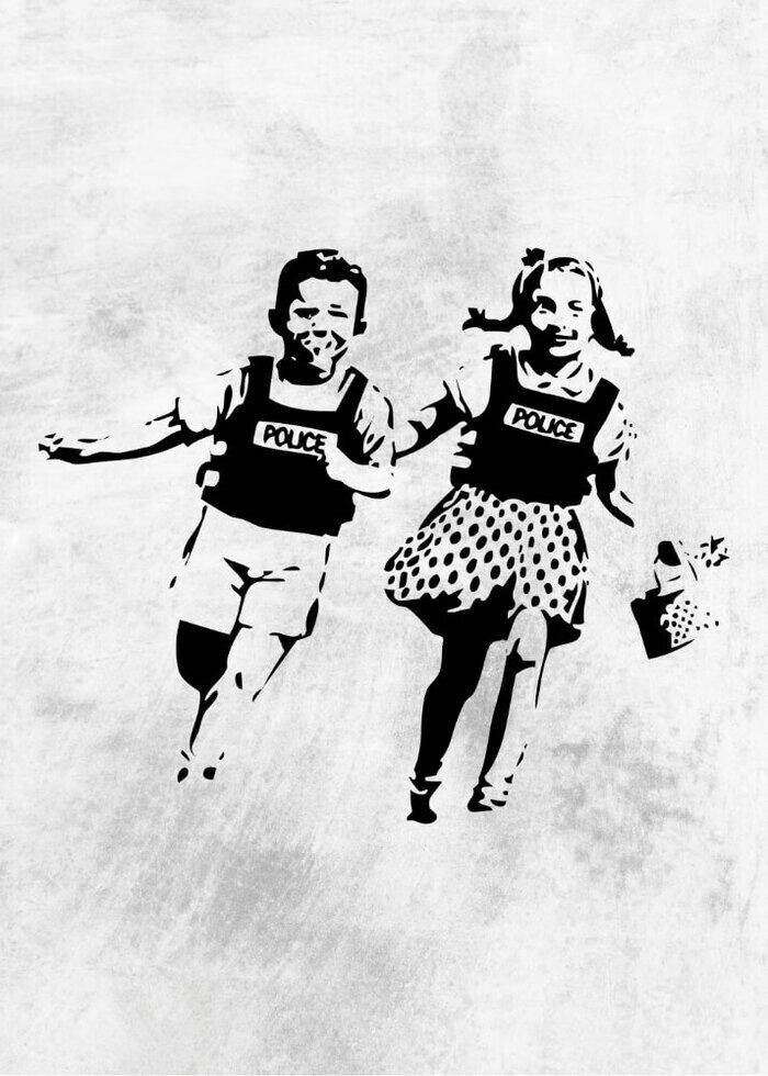 Plakat - Legende børn af Banksy fra Walldelux.dk
