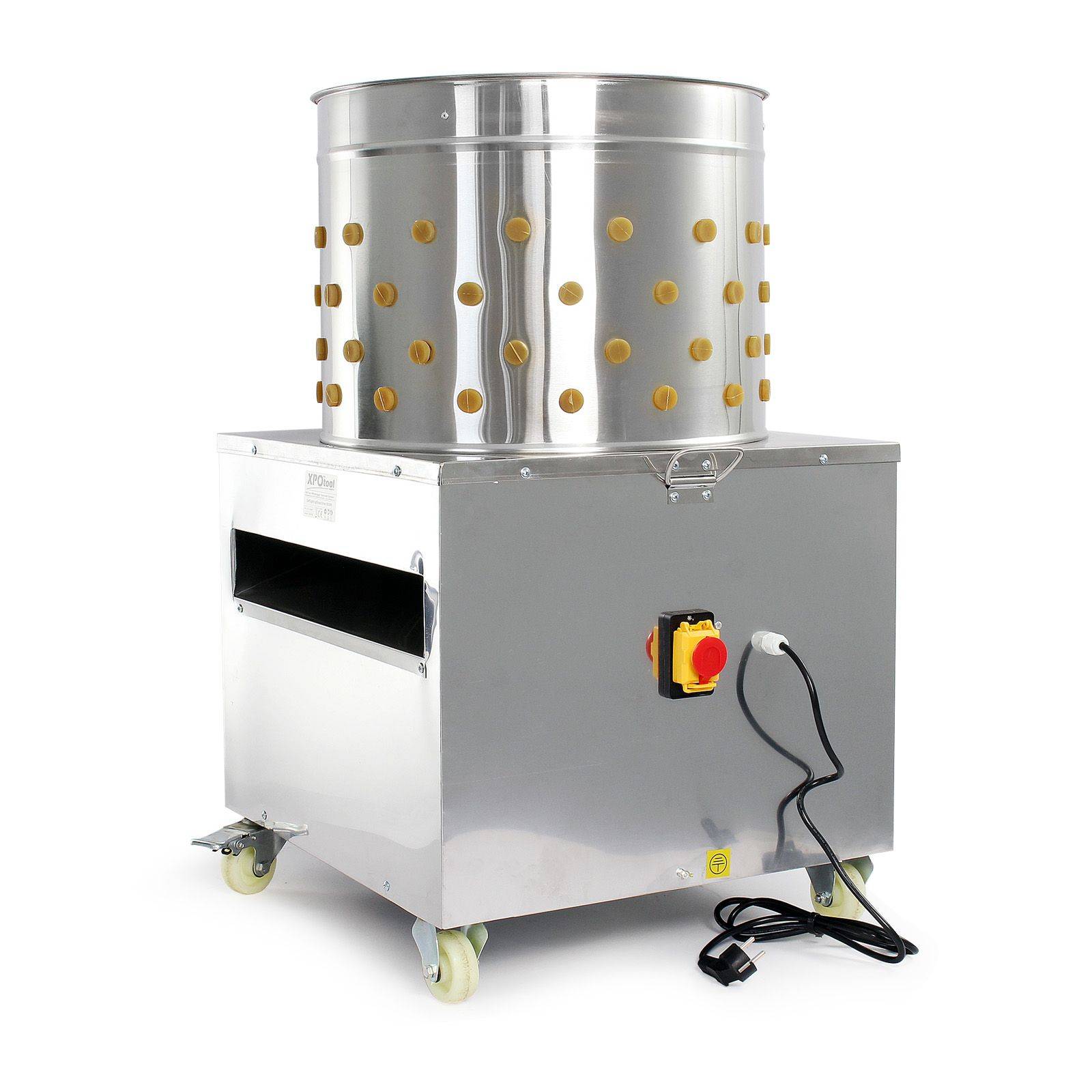 Plockningsmaskin 1500W Trumma Ø50cm 130 Plockfingrar
