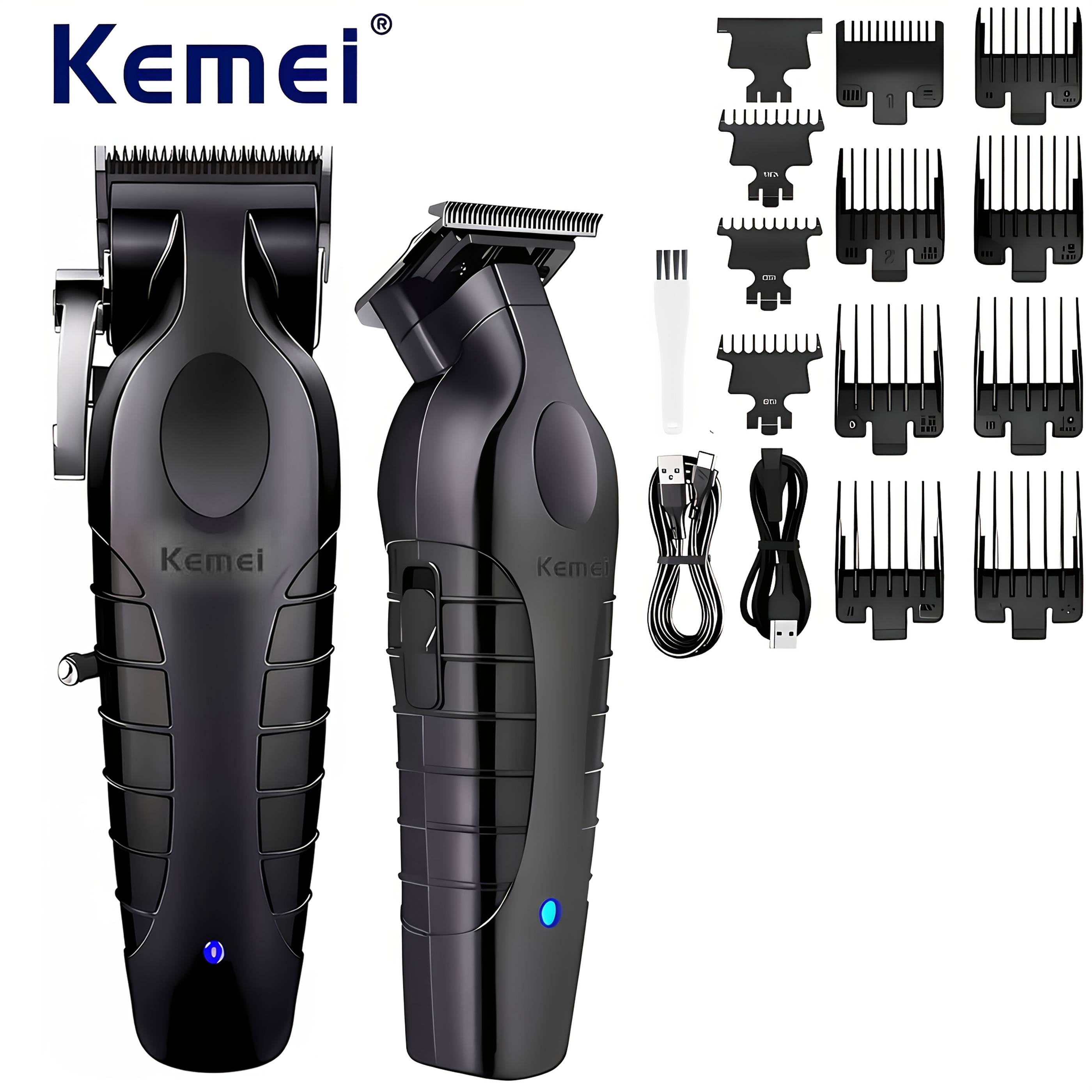 Kemei Km-2296 And Km-2299 Combo Electric Shaver Electric , Hair Clipper Hairdressing Men's Professional Hair Clipper Set