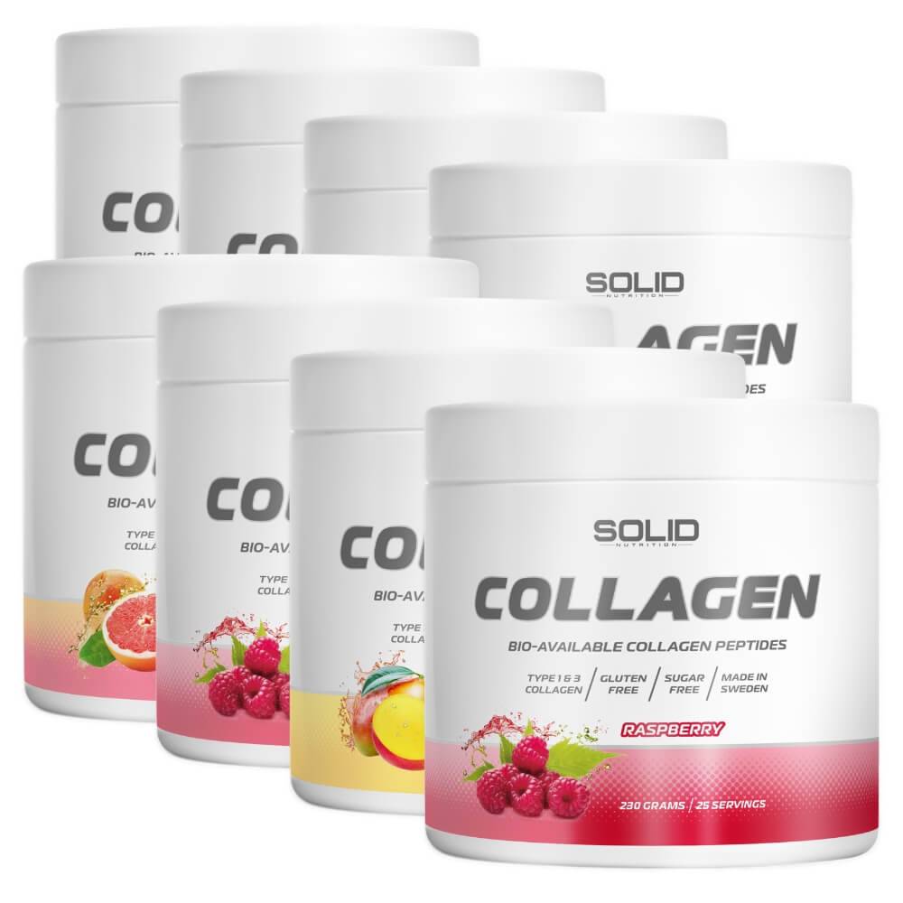 8 x SOLID Nutrition Collagen, 230 g.