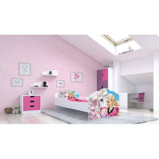 KOBI Barnsäng - Fala Med Madrass - Barbie - 160 x 80 Cm