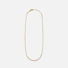 Slim Pearly Necklace Gold