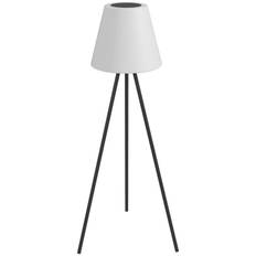 Trådløs Gulvlampe Tripod med Timer, Solcelle til Inden- og Udendørs Hvid/Sort