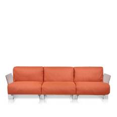 Kartell - Pop Outdoor 3-seater 7043, Ikon Orange - Utomhussoffor - Piero Lissoni