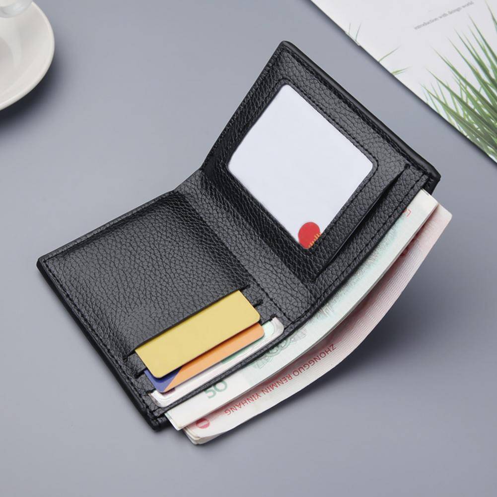Wallet Thin Card Holder Men's Wallet Small Money Purses Wallets Short Vertical Ultra-thin Wallet Bank Card Package Purse Wallet