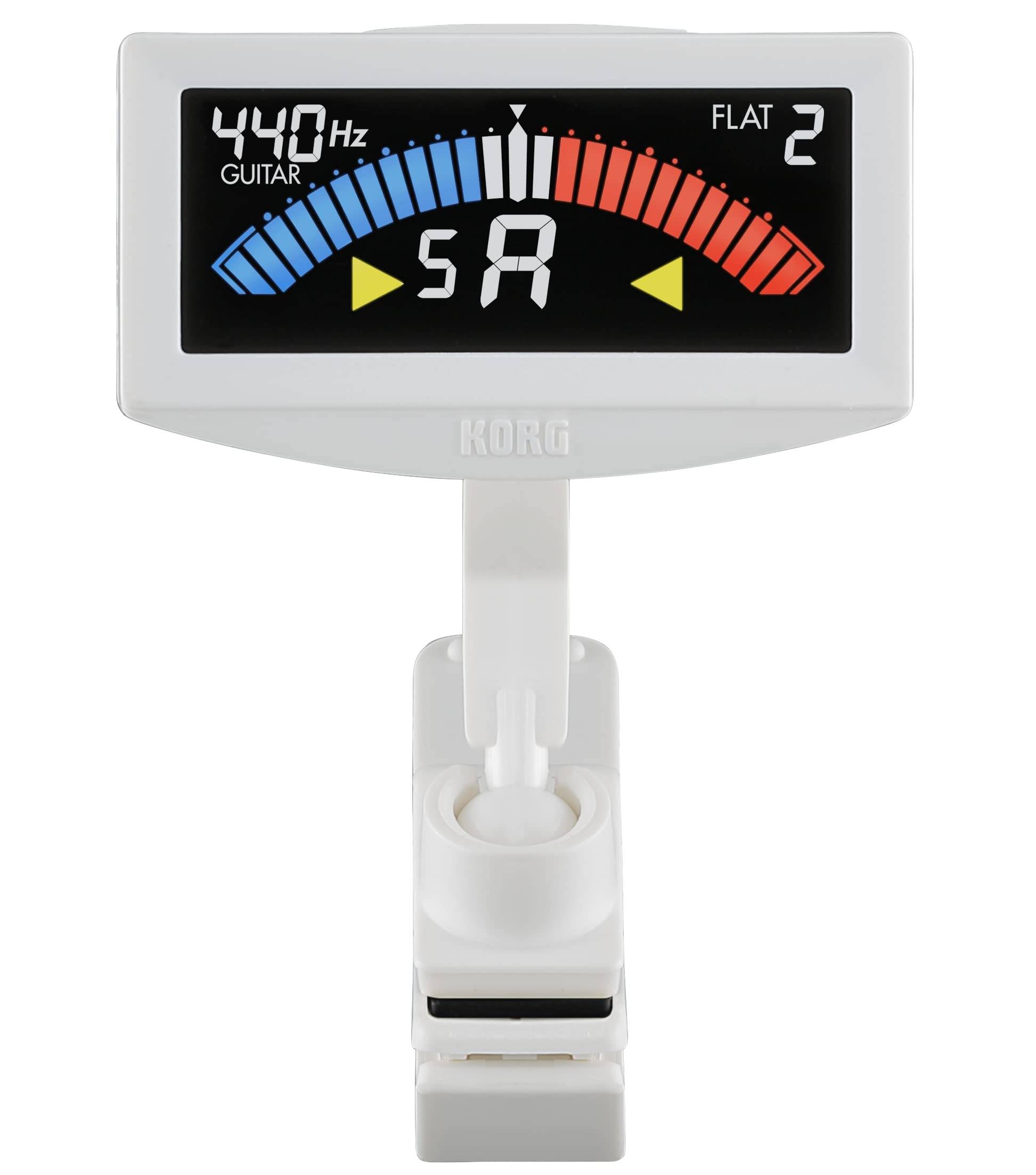 KORG Clip Tuner Guitar/Bass White AW-4G