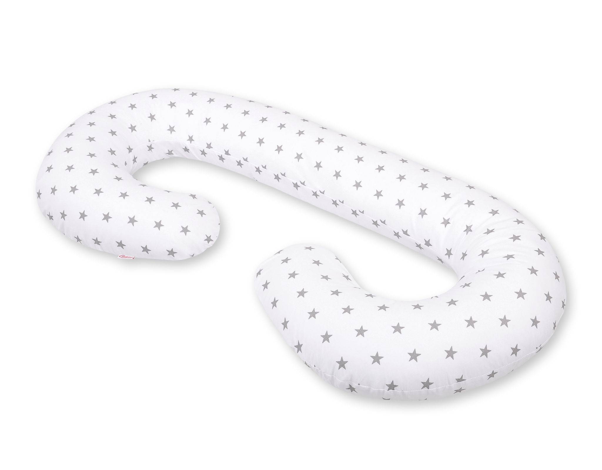 Pregnancy pillow type C removable cover pillow for pregnant women, for feeding - gray stars