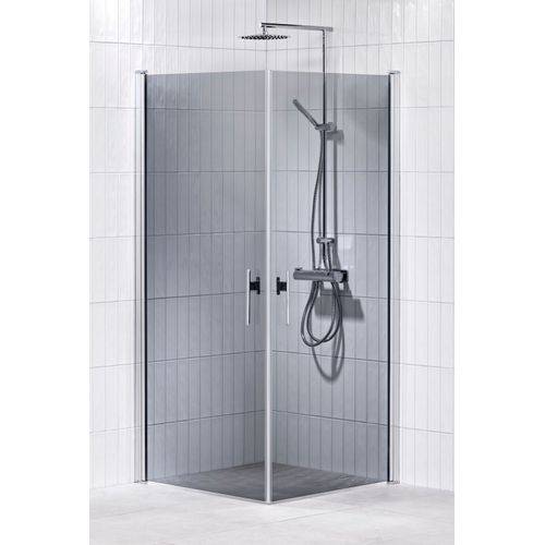 Alterna Lusso HT2 Rak duschhörna 70x90 (gråtonat glas)