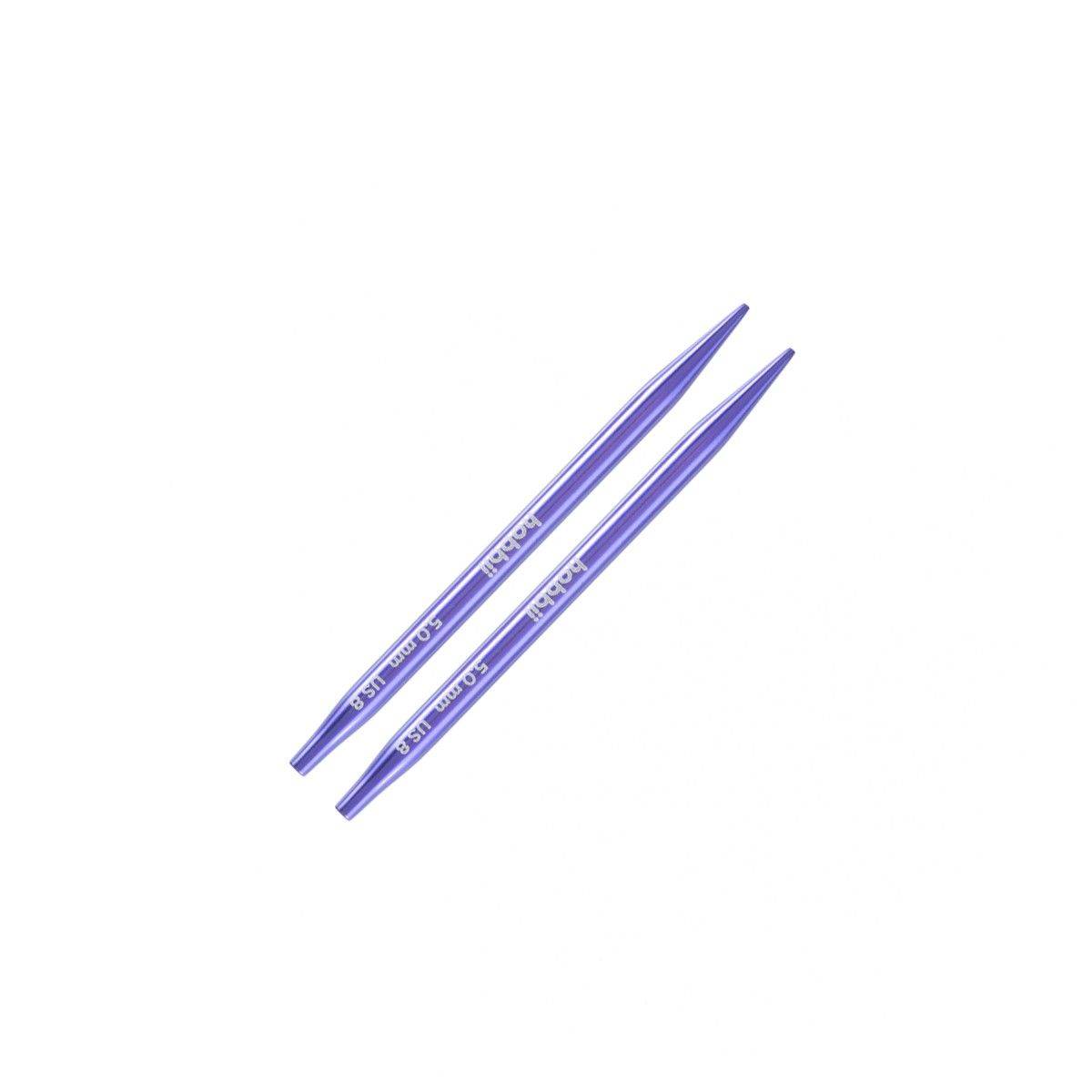 Stellar korta utbytbara rundstickor - Amethyst - 6.0 mm