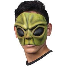 Grøn alien halvmaske