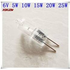Halogen 2 g4 6v 5w 10w 15w 20w 30w lampa pärlor halogen 6v g4 30w lampa 6v g4 5w glödlampa 20w g4 6v 30w 5 st/lot