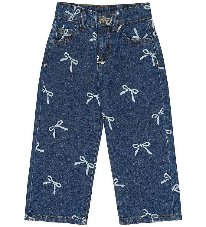 The New Siblings Jeans - TnstVinaya - Medium Blue Denim AOP - The New - 4 år (104) - Jeans