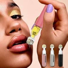 1st Derma Roller Microneedle Roller Microneedling Beauty Tool för kvinnor och män Micro Needle Roller Ansikte Hårbotten Skägg Dermastämpel - Rosa (En-Storlek)