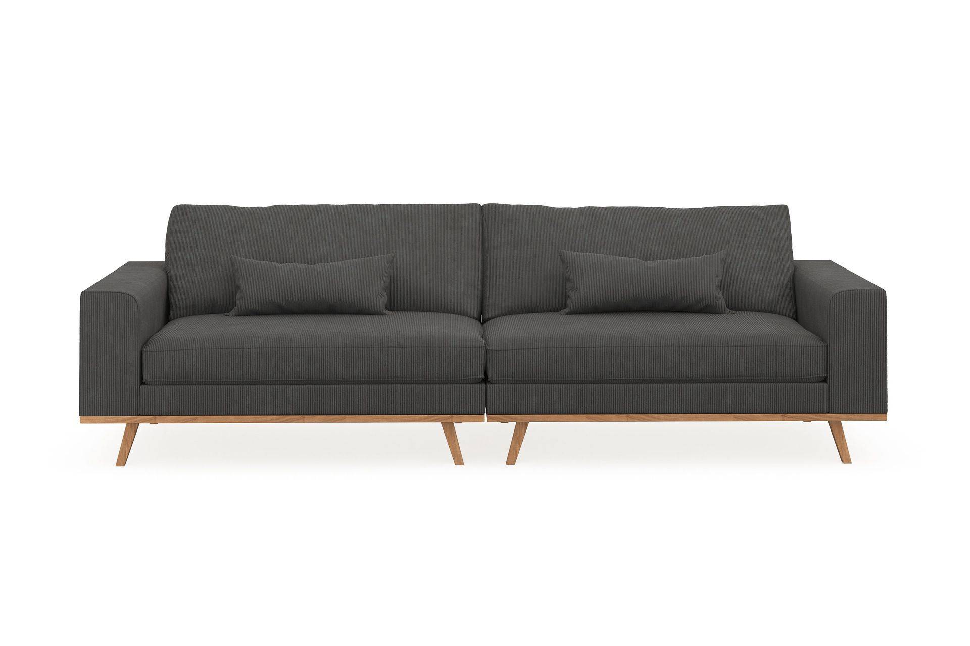 Copenhagen 4-personers Manchestersofa - Mørkegrå