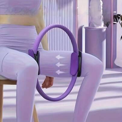 2 st/1 st pilatesring (stor/liten – blå/rosa/lila med motstånd), yogamotståndring, hemmaträningsaccessoar för full kroppsformning och muskelstärkning, - Multifärgad (rosa,Purpur,blå,2 st lila,2 ST Rosa,2 st blå,Stor rosa,Stor lila,Stor blå)