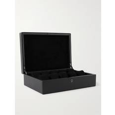 WOLF - British Racing Pebble-Grain Vegan Leather Ten-Piece Watch Box - Men - Black