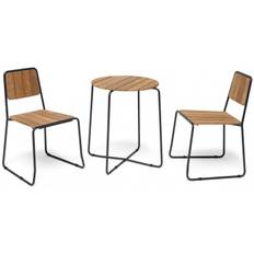 Hillerstorp - Oas Matgrupp - Bord 56 cm Rund ink 2st Stolar Teak - ["gid://shopify/Metaobject/311986192757"]