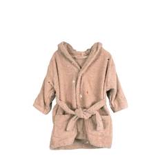 Embroidered Bathrobe 1-2 Years - Frappé Morgenkåbe Badekåbe Coral Filibabba