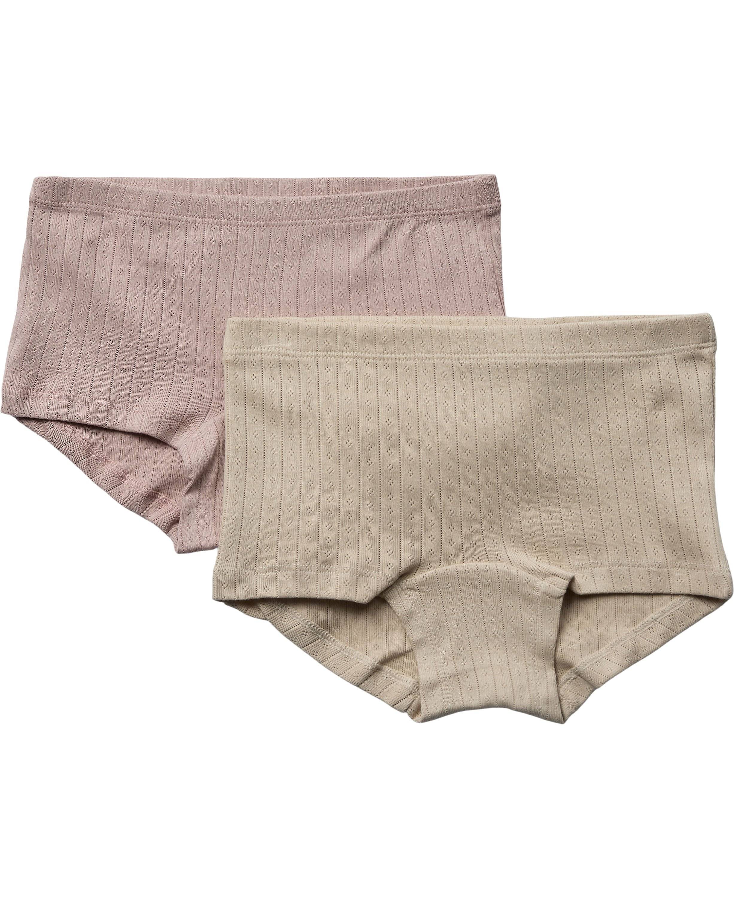 Magasin Ava Hipsters 2pack Organic Gots Str 2 år / 92 cm Adobe Rose Underbukser Bomuld.
