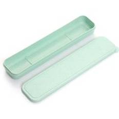 B&#xE4;rbar porslin f&#xF6;rvaringsl&#xE5;da milj&#xF6;v&#xE4;nlig bestick picknick &#xE4;tpinne sked beh&#xE5;llare resebestick fodral matservis - H -24cm