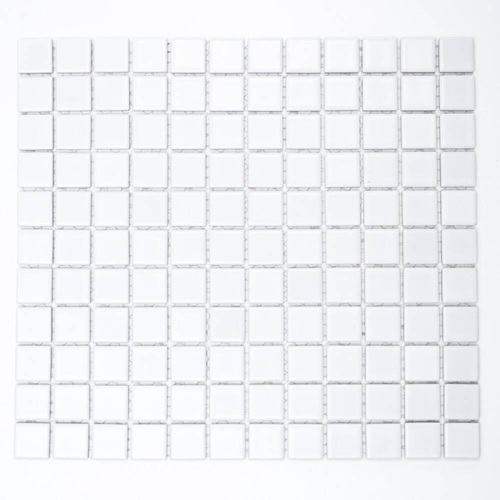 Mosaik B 140 mat hvid keramik 33x30,2 cm