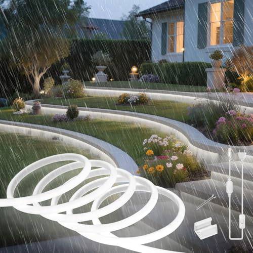 SUCIKORIO 2m Neon LED Remsa COB 220V Utomhus Silikon Vattentät