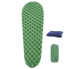 Fengzel Outdoor Air 2021 New Easy to Load Capacity Comfortable to Sleep Single Air Mattress Mummy-type Mattress, Edition, Inflate, 19058(46)5cm, grön